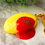 「再販」ふわとろオムライスのストラップ【受注製作】