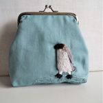 ペンギンのがま口ポーチ