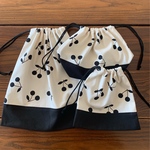 yur様専用☆白黒さくらんぼの弁当袋セット