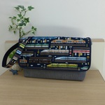 【オーダ－予約品】ち様専用＊電車柄通園ショルダーバッグ
