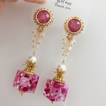 handmade ピアス × レジン #13