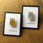 ✴︎昆虫標本ピンバッジ✴︎  プラチナコガネ  