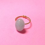 アクアマリン 天然石 シンプルリング 