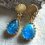 Blue Ocean Mermaid Earrings