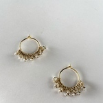 【ピアス】ラメ×ビーズ  