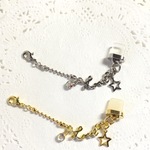 ★ＮＥＷ　コネクター（充電口用）アクセサリー（クリスタル＆Love＆スター）