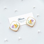 再販＊ミモザ ゴールド スクエア イヤリングorピアス