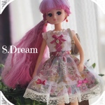 送料無料 22cmドール用服＆ピアス＆ヘアアクセサリー(リカちゃんなど)