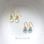 マロンチェコガラス プチピアス（イヤリング）