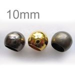 ytk-1-10ｍｍ　丸玉　ループエンド6個セット　カラー：G（ゴールド）