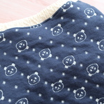 【フレブル】ワンダフク☆ドッグウエア～秋冬キルトニット・パンダ紺