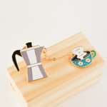 『コーヒー☕️大好き　コーヒーのブローチ』