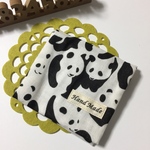 ＊ サニタリーケース ＊ パンダ柄&ドット柄(パープル) ＊