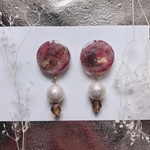 茜砂礫…akane【ピアス】【イヤリング】【レジン】