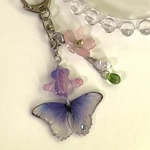 蝶尾金魚キーホルダー「夜桜」