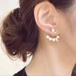 *coco vanilla* bijou × コットンパールのバックチャームピアス(イヤリング)*