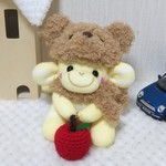 ソックモンキー　くま帽ちびもん（🍎付き）