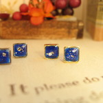 　【送料無料】星空◇ぴあす＆イヤリング（ﾉﾝﾎｰﾙﾋﾟｱｽ）シールピアス　貼るピアス　対応