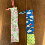 布  箸袋 パンダ×カエル  2枚セット 歯ブラシ入れにも✨