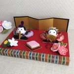 nikonikoako様オーダー品　つまみ細工 おひなさま ・お雛様 / ひな人形
