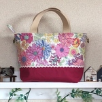 ファスナーバッグS☆Flower★pink