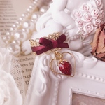 strawberry charm ♡ lace ring