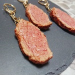 【再販】食品サンプル☆THE 肉❗ キーホルダー