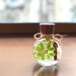四つ葉🍀ふわふわハートのハーバリウム