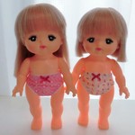 メルちゃんサイズ　パンツ２枚セット　ハート　小花柄
