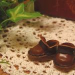 【本革・オビツ１１・靴】ベルトシューズ　茶