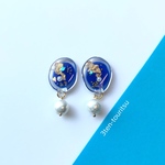 青推しのためのピアス/イヤリング