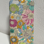 リバティ・スザンヌピンクひまわり花柄iPhoneケース