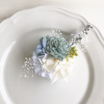Flowerソーラーフラワー 2way コサージュ　minty
