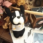 ぽっけに手 ボストンテリア ぬいぐるみ