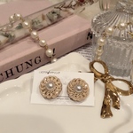 #1632 ゴールドパールピアス/イヤリング