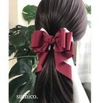 クリップピン イデアルリボン ボルドー×アイボリー