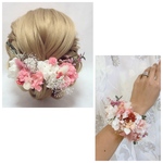 オーダー品✨ヘッドドレス★ウエディング★ナチュラル★ガーデン★結婚式★花嫁★卒業式★ヘアアクセサリー★ヘッドパーツ★マタニティフォト★成人式