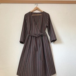 和柄☆着物からカシュクールワンピース