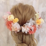 オーダー品✨ヘッドドレス★ウエディング★ナチュラル★ガーデン★結婚式★花嫁★卒業式★ヘアアクセサリー★ヘッドパーツ★マタニティフォト★成人式