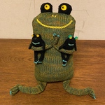 トリオkeron かえる ぬいぐるみ 縁起物 プレゼントにも