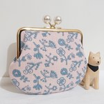 再販3:ミナペルホネン field of fiower パールがま口ポーチ