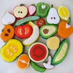 フェルトの＊野菜と果物　フェルトままごと