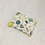 子どもSサイズ　空気触媒加工布使用マスク　めざせ！宇宙へ　ホワイト