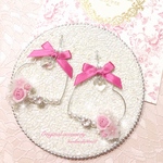 フラワーブーケ💐ハートスワロワイン🍷レッドピンク