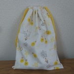 ☆巾着袋  大 バレリーナ お着替え袋  体操服袋 給食袋 女の子 
