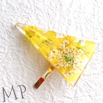 菜の花のポニーフック♡三角