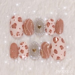 ネイルチップ♥秋ヒョウ柄