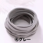 10本セット♡ナイロンヘッドバンド グレー