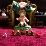 【超ミニチュアあみぐるみ】テディベア(お座りor立ち姿)