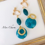 green✳︎green✳︎gold ／ イヤリング